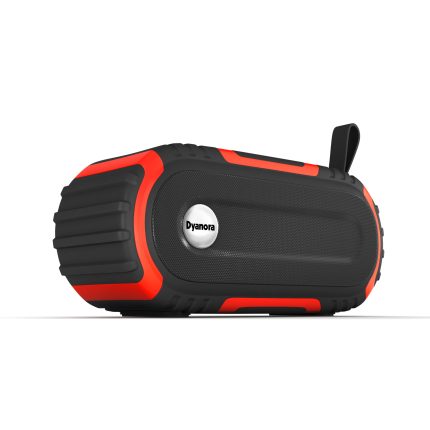 Dyanora Thunder DY-BT10-01 10W (2 * 5W) Bluetooth Speaker Ultra Clear Audio & Passive bass Radiator, Bluetooth V5.0, Upto 7 hrs of Play time (Black - Red)