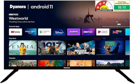 Dyanora 80cm (32 Inches) HD Ready Smart Certified Android LED TV Resolution: HD Ready (1366X768) | Refresh Rate: 60 Hertz TV DY-LD32H1S (Black) (2023 Model)